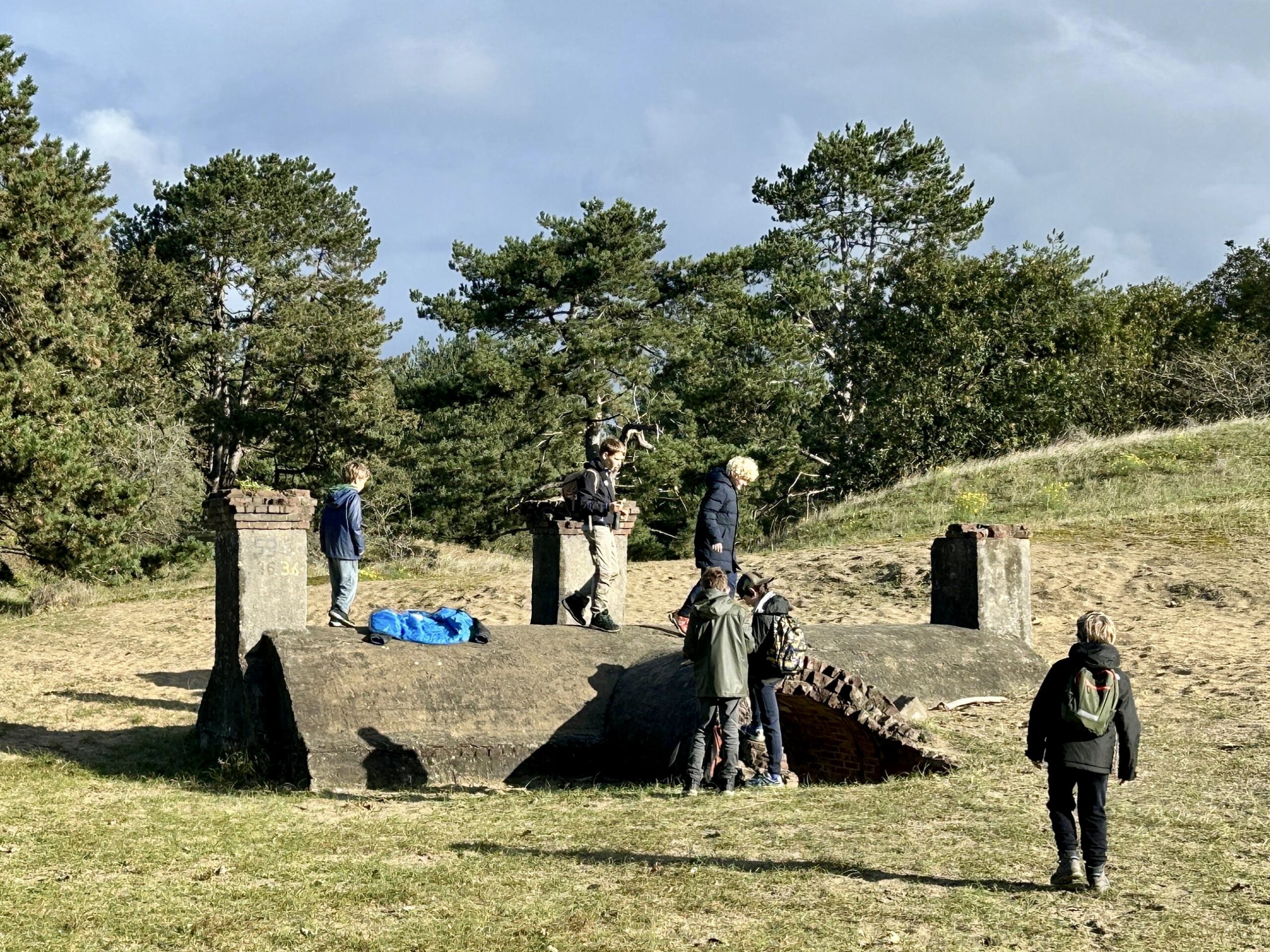 Met 18 kids de natte duinen in